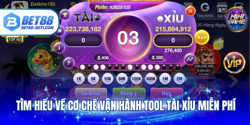 Tìm hiểu về cơ chế vận hành tool tài xỉu miễn phí